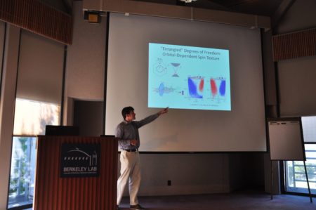 Kenny Gotlieb presenting his latest results on Topological Insulators