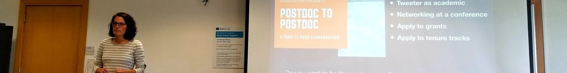 Postdoc to Postdoc: a peer-to-peer mentoring conversation!